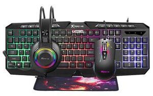 Kit Xtrike Me Gaming CMX 410 4 en 1 RGB Negro