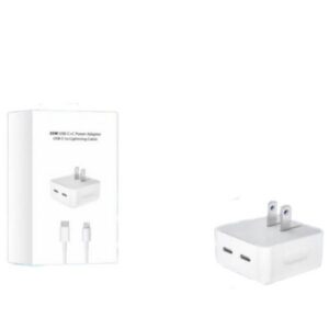 Cargador Casa iphone Doble Puerto Tipo C 35W