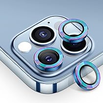 Temperado / Vidrio Camara Aro individual Rainbow iPhone 13 pro max