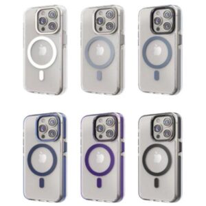 Estuche iPhone Magsafe con Bordes y Aro de Colores 15 pro