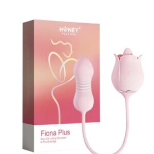 Fiona Plus vibrador Honey doble acción para lamer y empujar Rosado