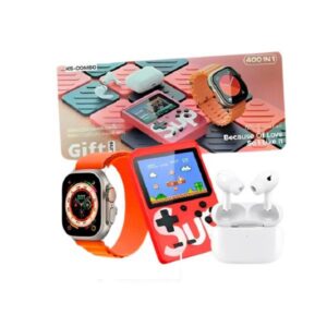 Kit 3 en 1 Reloj + Gameboy + Earpods K5