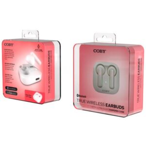 Audifonos/ Earbuds COBY Flat Rectangular W546 Blanco