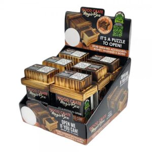 Caja Smokezilla de Rompecabezas de Caja de Madera / 4"x2.5"