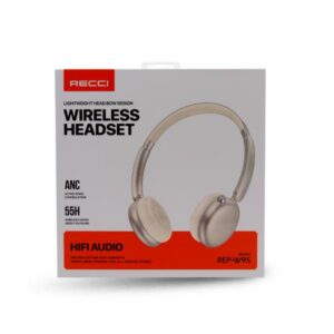 Audifono/ Diadema RECCI REP-W95 Bluetooth ANC / Blanco