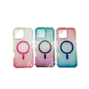 Silicon Magsafe Degradado 3 en 1 Iphone 16 Pro Max