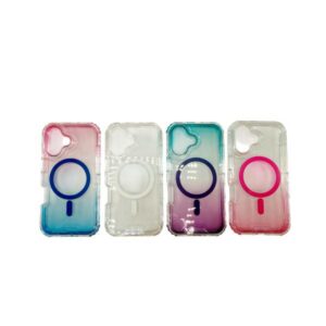Silicon Magsafe Degradado 3 en 1 Iphone 16