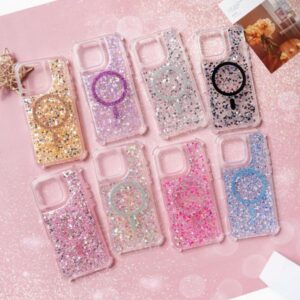 Silicon Glitter Iphone Magsafe 13/14