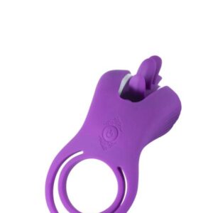 Roxy anillo Honey para el pene con lamedor de clítoris con lengua. CR-07-928