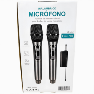 Micrófonos FCC Karaoke Inalámbricos 2 unidades