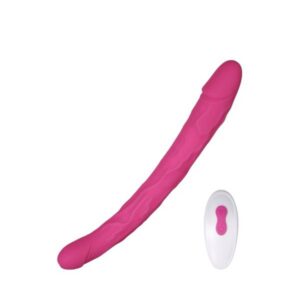 Sappho dildo Honey de doble extremo con vibración.