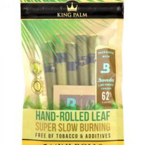 Cono Preenrrollado King Palm Libre de Tabaco 5 pcs Natural