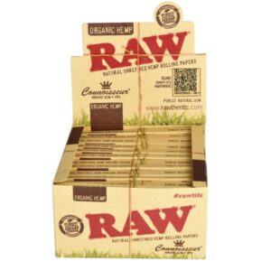 Boletas RAW Organic Connoisseur King Size Slim + Filtro / 24 x Caja