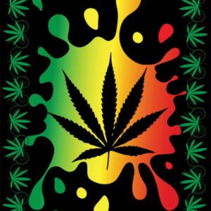 Tapiz ThreadHeads Rasta 55"x83
