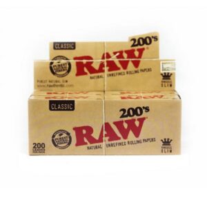 Boletas RAW King Size 40 x Caja (200 Papeles)