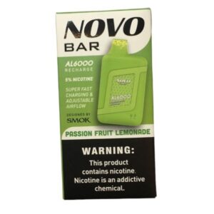 Vaporizador Desechable Novo Bar 6000 Puff| Passionfruit Lemonade