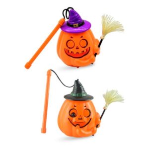 Lampara de Calabaza Bruja con Escoba