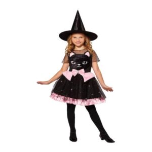 Disfraz/Traje de Niña Bruja Vestido de Gato