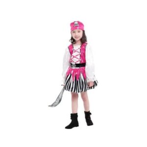Disfraz/Traje de Niña Pirata Rosa Brillante G0163