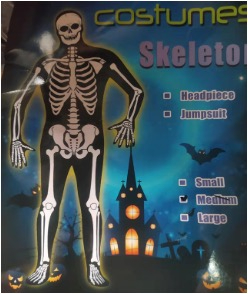 Disfraz/Traje de Adulto Esqueleto H1045