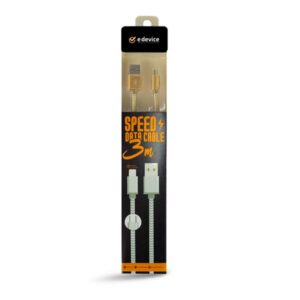 Cable USB e-device ED31 Samsung (Micro) 3 metros