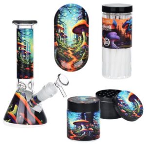 Kit Pulsar Mushroom Forest Glass Beaker 7.75? / 14mm F