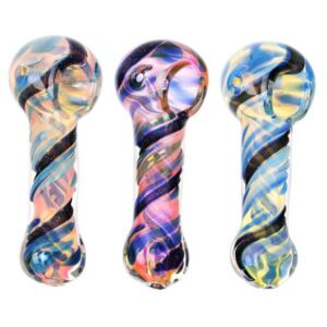 Pipa Spiral Fumed Dicro Glass 3.75&uml;