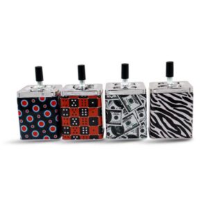Cenicero Aluminio Cubo 7"