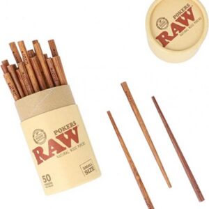 Atizador de Madera Raw Poker Small / 50 x Tarro