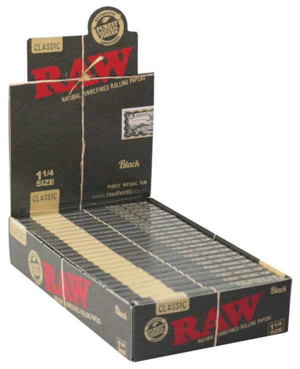 Boletas RAW Negra - 1 1/4 " (50 Papers)