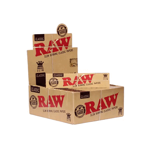 Boleta RAW Classic Kingsize Slim 50 x Caja (32 Papeles)