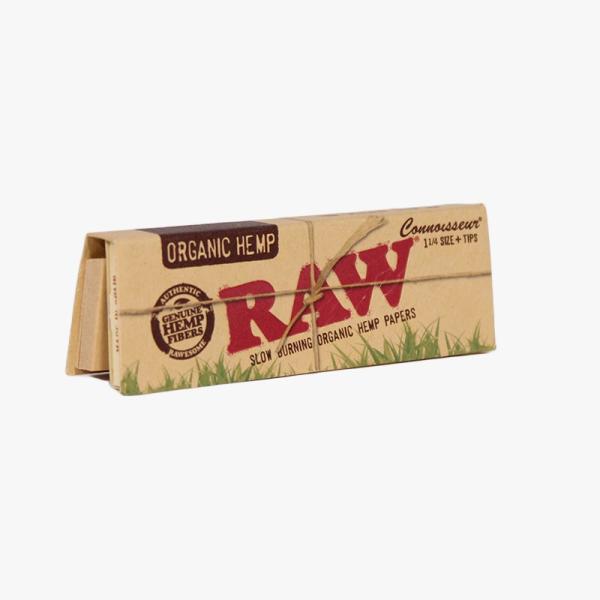 Boletas RAW Organic Connoisseur 1 1/4 + Filtro/ 24 x Caja