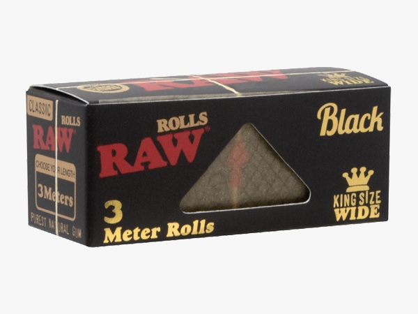Rollo Raw CLASSIC BLACK King Size 3 de metros/ 12 x Caja